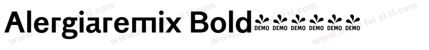 Alergiaremix Bold字体转换